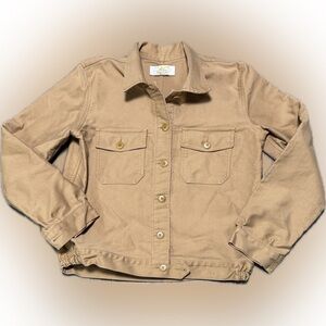 Tan Men's Le Mont Saint Michel Bomber Jacket